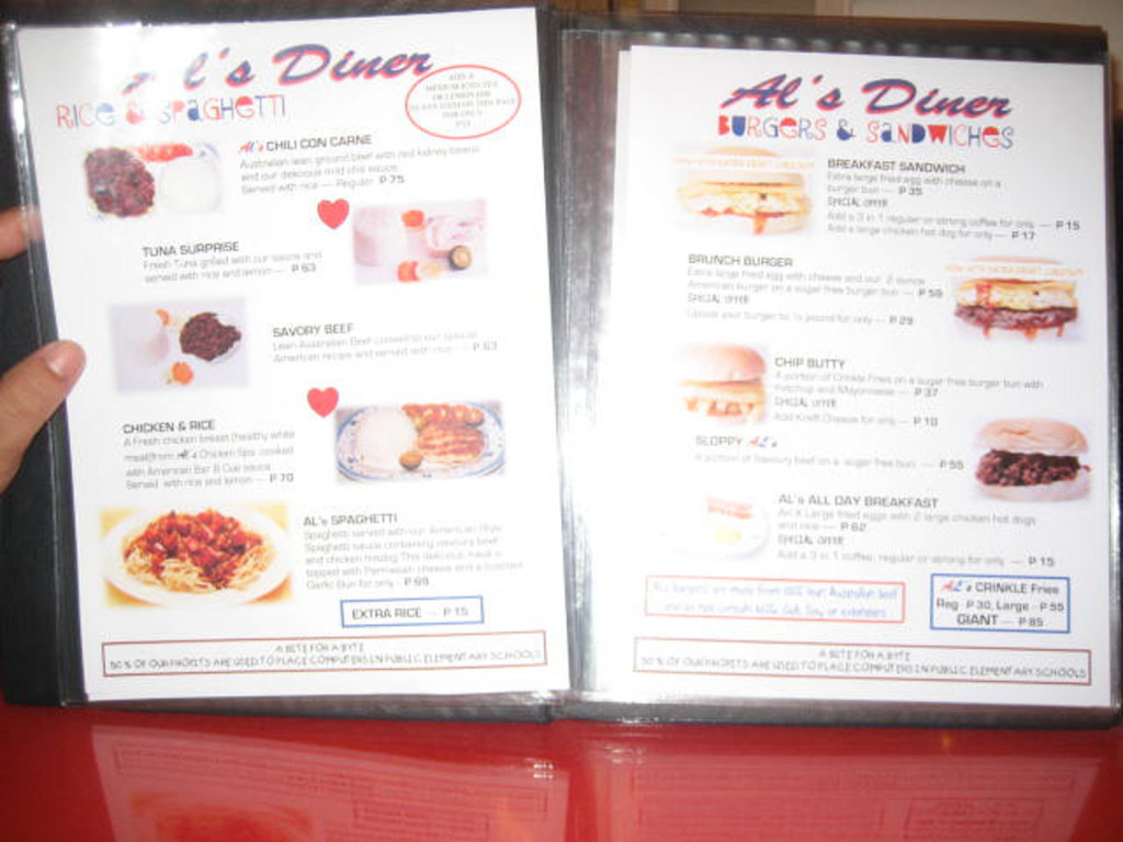 The menu :)