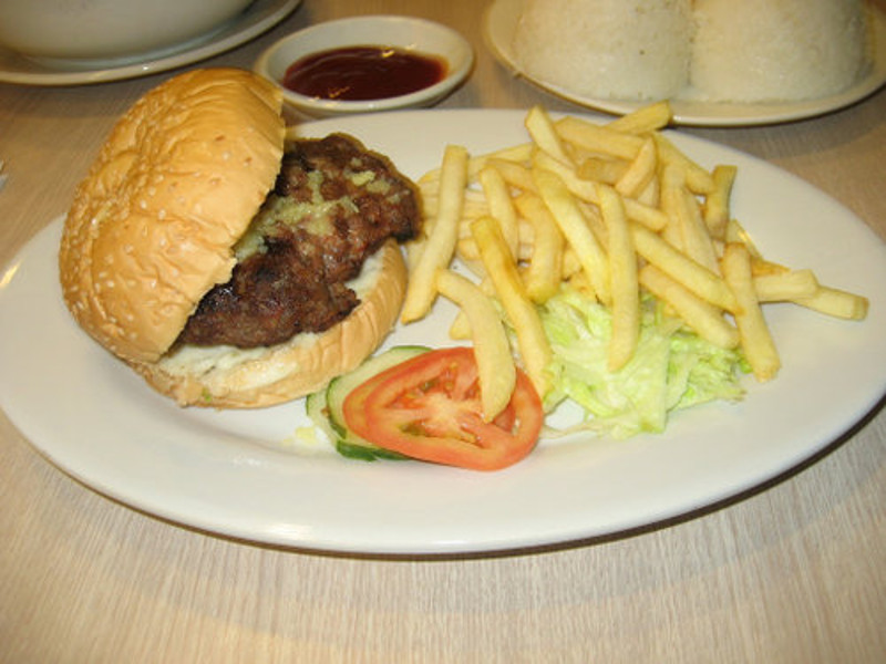 cheesy monster burger