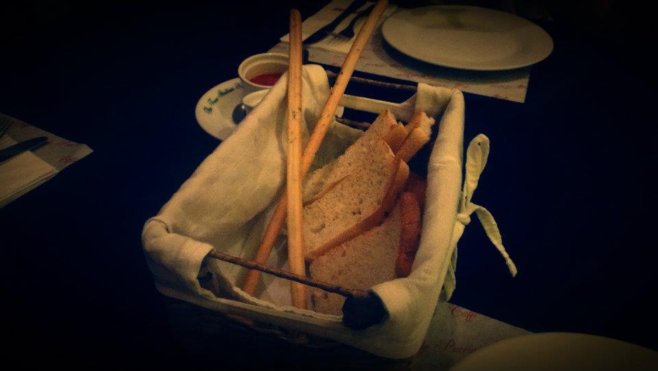 Complimentary bread basket